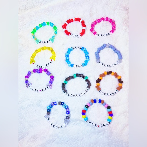Taylor Swift Eras Tour Beaded Friendship Bracelets (11 = 1 per Era + BONUS) - Picture 4 of 10
